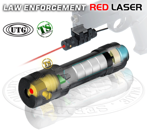 Лазерный целеуказатель LEAPERS SCP-LS268 UTG Deluxe Tactical Red Laser Sight